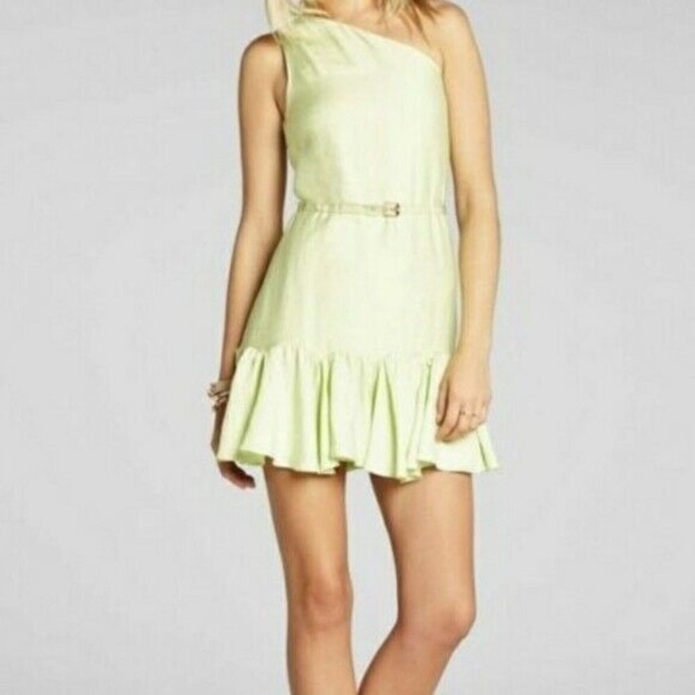 NWT BCBGeneration Womens 6‎ Melon One Shoulder Ruff